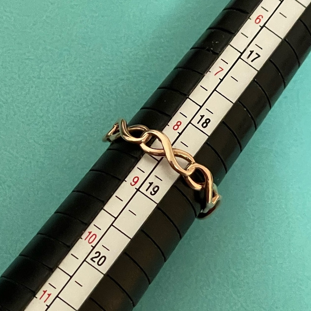 Tiffany rubedo infinity ring RARE larger size - Picture 5 of 6
